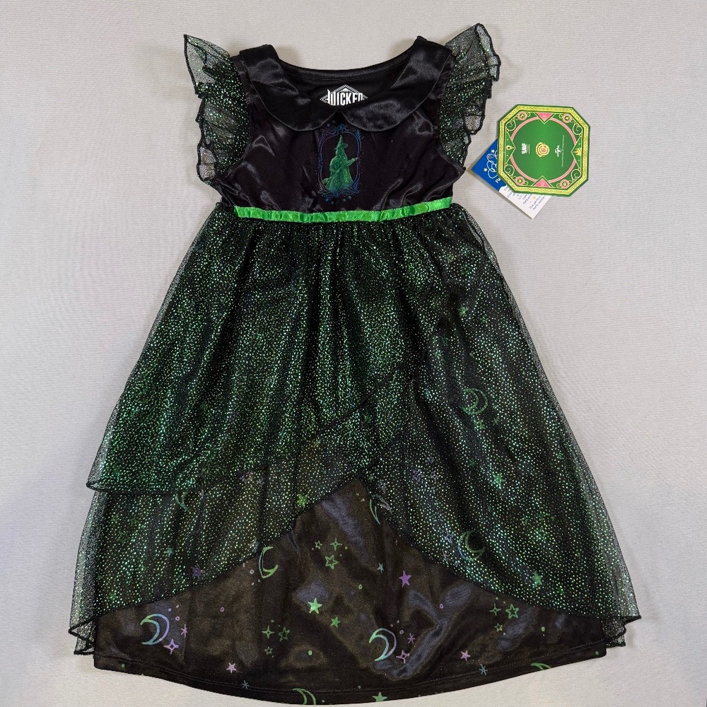 Elphaba Sparkling Green Girls Nightgown Sz. 2